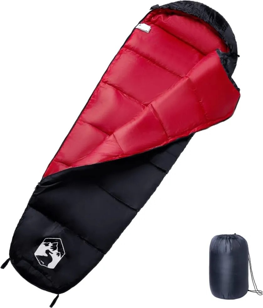 vidaXL Sac de dormit tip mumie pentru adulți de camping, 3 anotimpuri