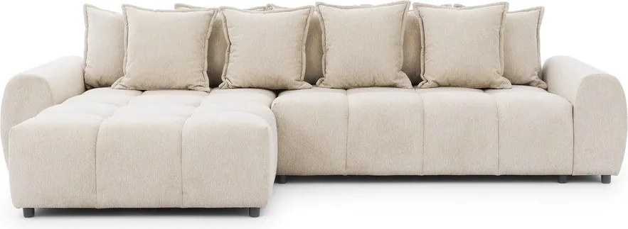 Colțar bej (cu colț pe partea stângă/cu șezlong) Albane – Ropez