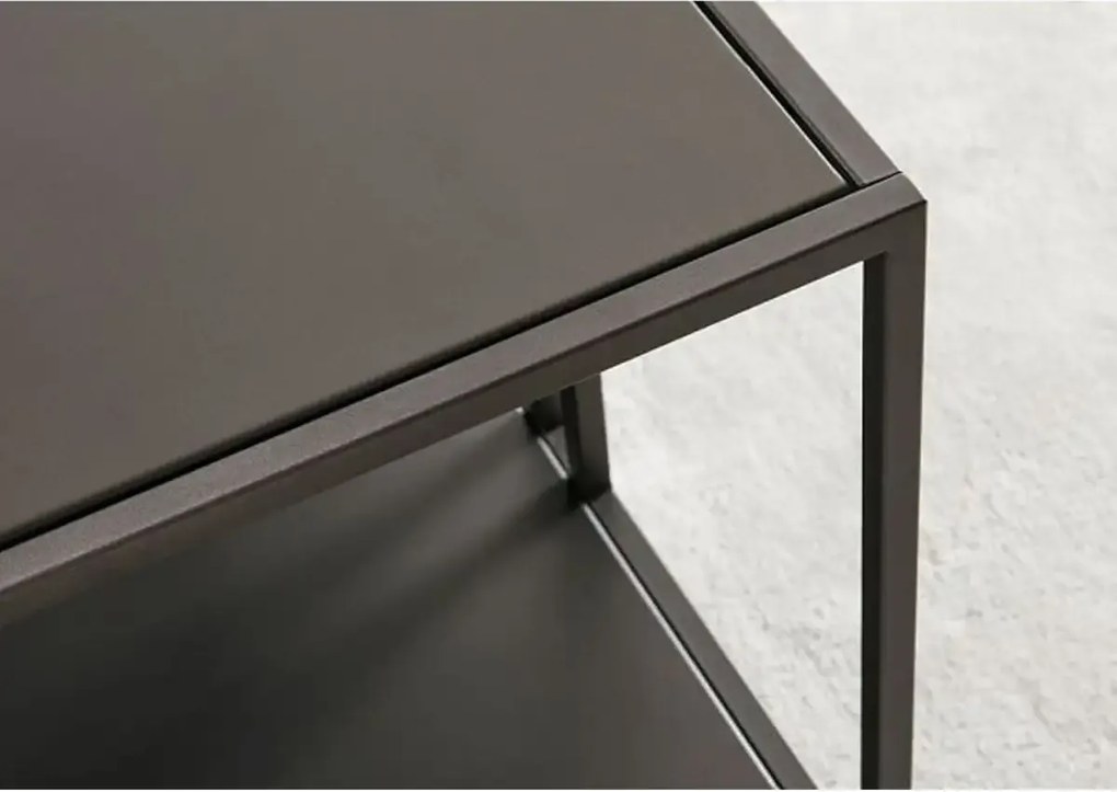 Masa de cafea Deco Homs,seria D-710,80 x 80x 40 cm, negru,0015