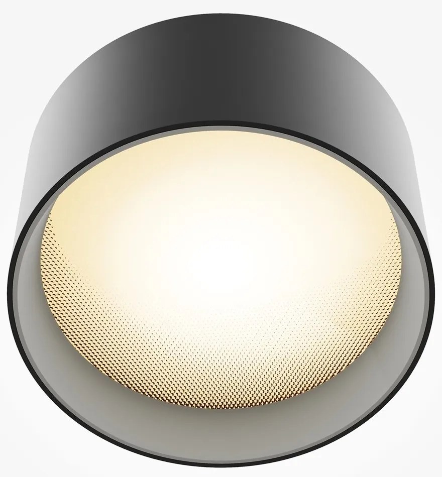 Spot LED aplicat design tehnic Vega D-14cm negru