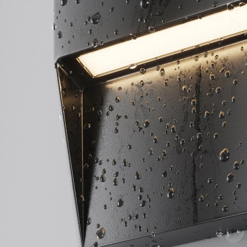 Spot LED iluminat scari sau perete exterior IP54 Mane negru