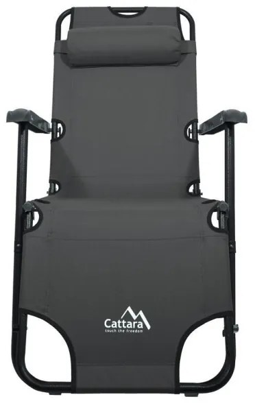 Șezlong pliabil, antracit