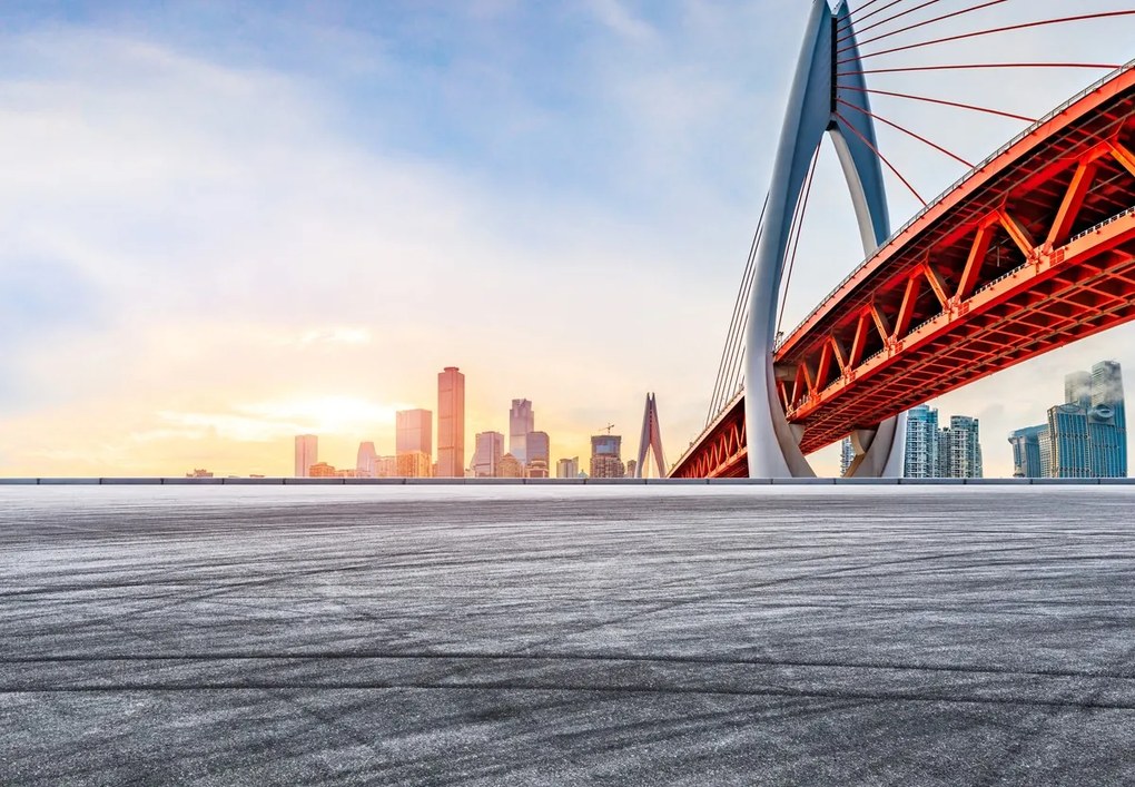 Fototapet - Apus de soare în Chongqing (147x102 cm)