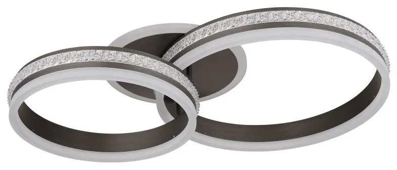 Plafoniera LED cu telecomanda design modern Grouni 64x40cm