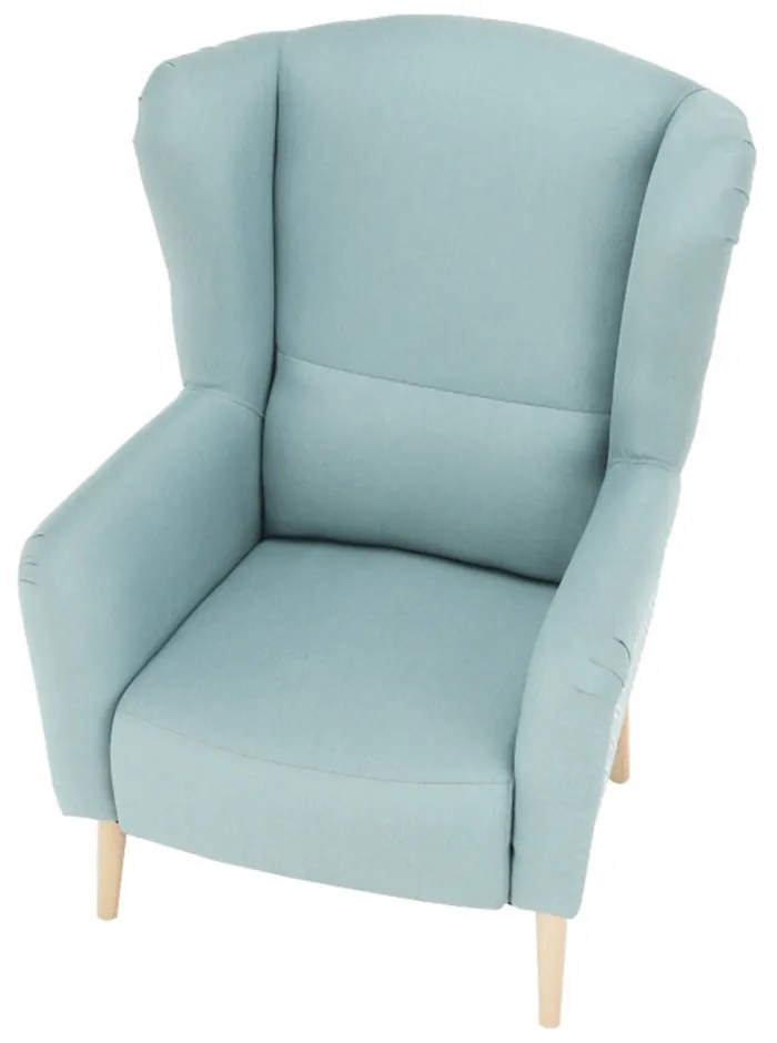 Scaun de design, ţesătură mentol/model, BELEK