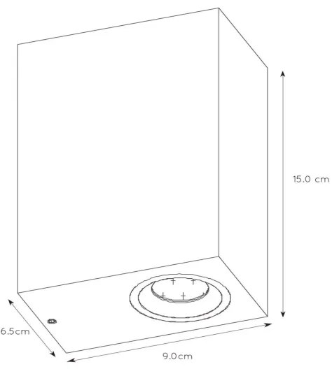 Aplică LED dimabilă de exterior Lucide 22860/10/31 ZORA 2xGU10/5W/230V IP44
