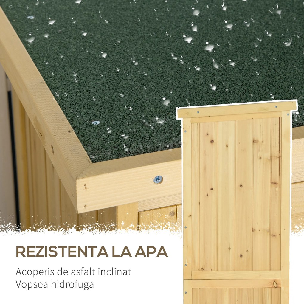 Magazie pentru exterior Outsunny, 87x46.5x160 cm | Aosom Romania