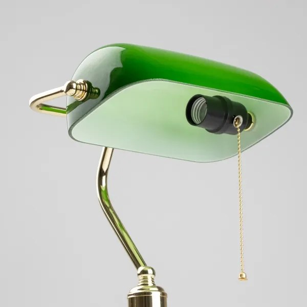 Brilagi - Lampă de birou BANK OFFICE 1xE27/60W/230V auriu/verde