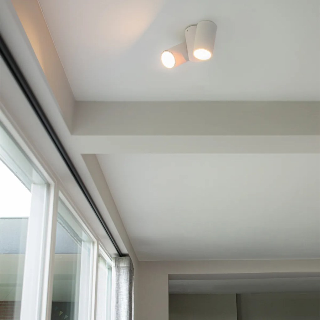 Spotlight de design alb cu 2 lumini reglabile - Michael