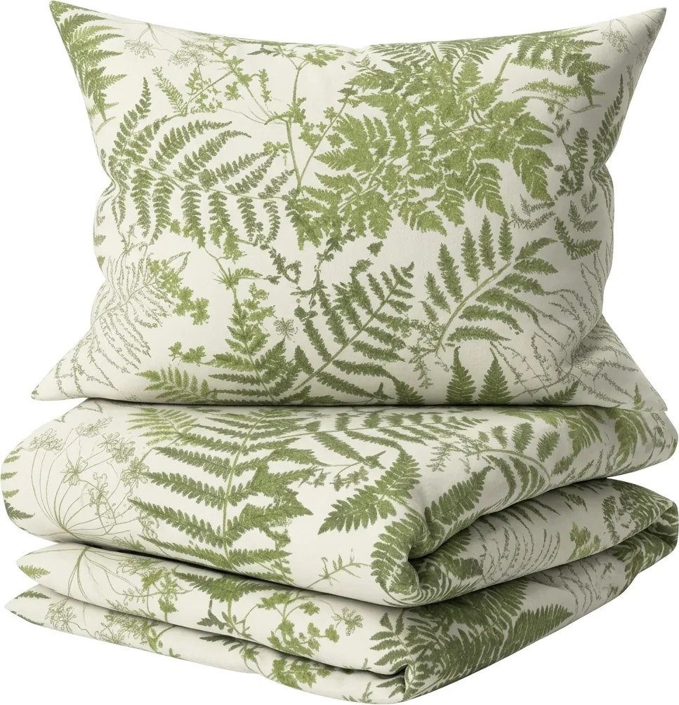 Lenjerie de pat din Renforce bumbac SERAVINE verde Dimensiune lenjerie de pat: 2 buc 70 x 90 cm | 200 x 220 cm
