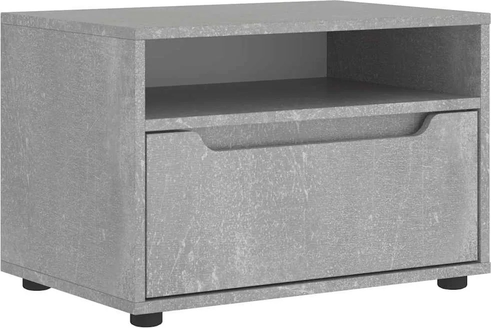 vidaXL Dulap TV "VISNES" Beton Gri 60x40x38 cm Lemn prelucrat