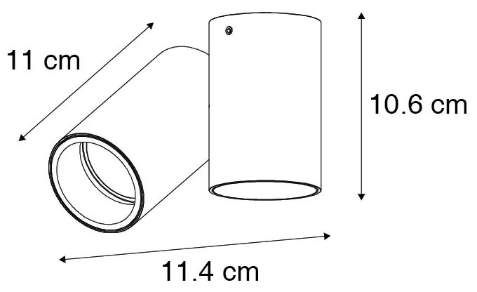 Spotlight de design alb reglabil - Michael