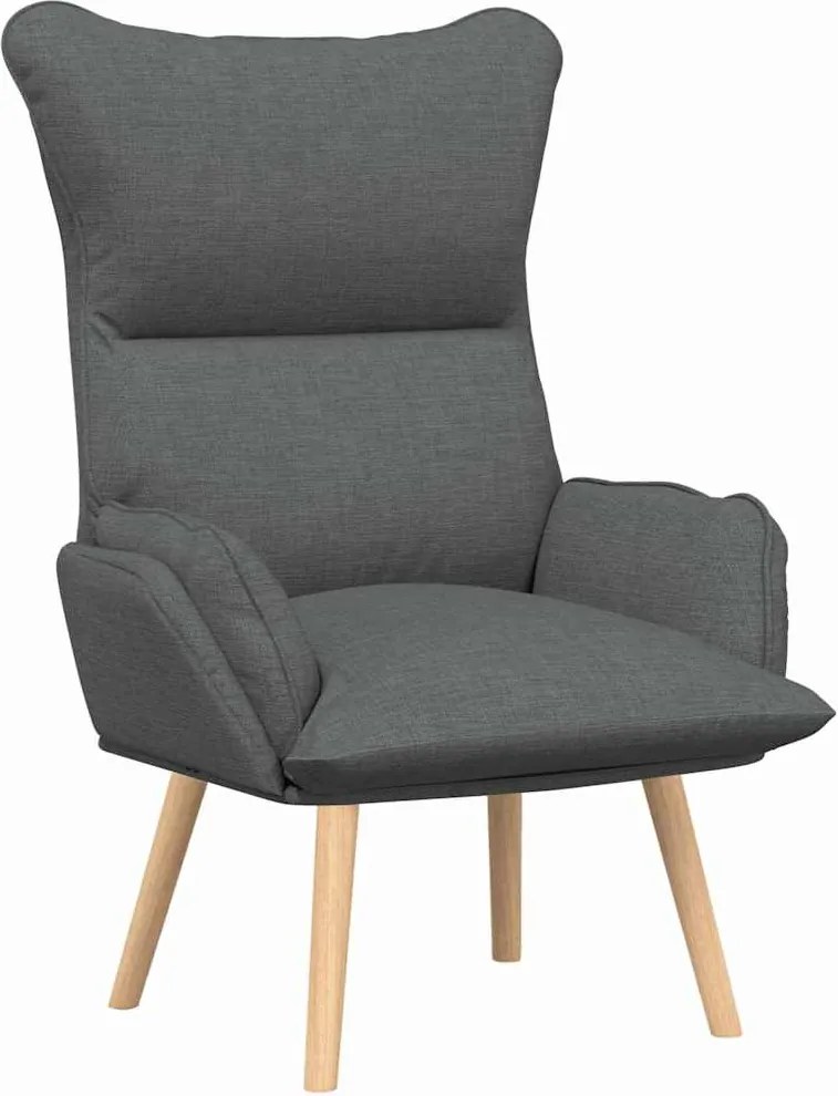 vidaXL fotoliu Gri închis 69 x 74 x 93 cm Țesătură și placaj