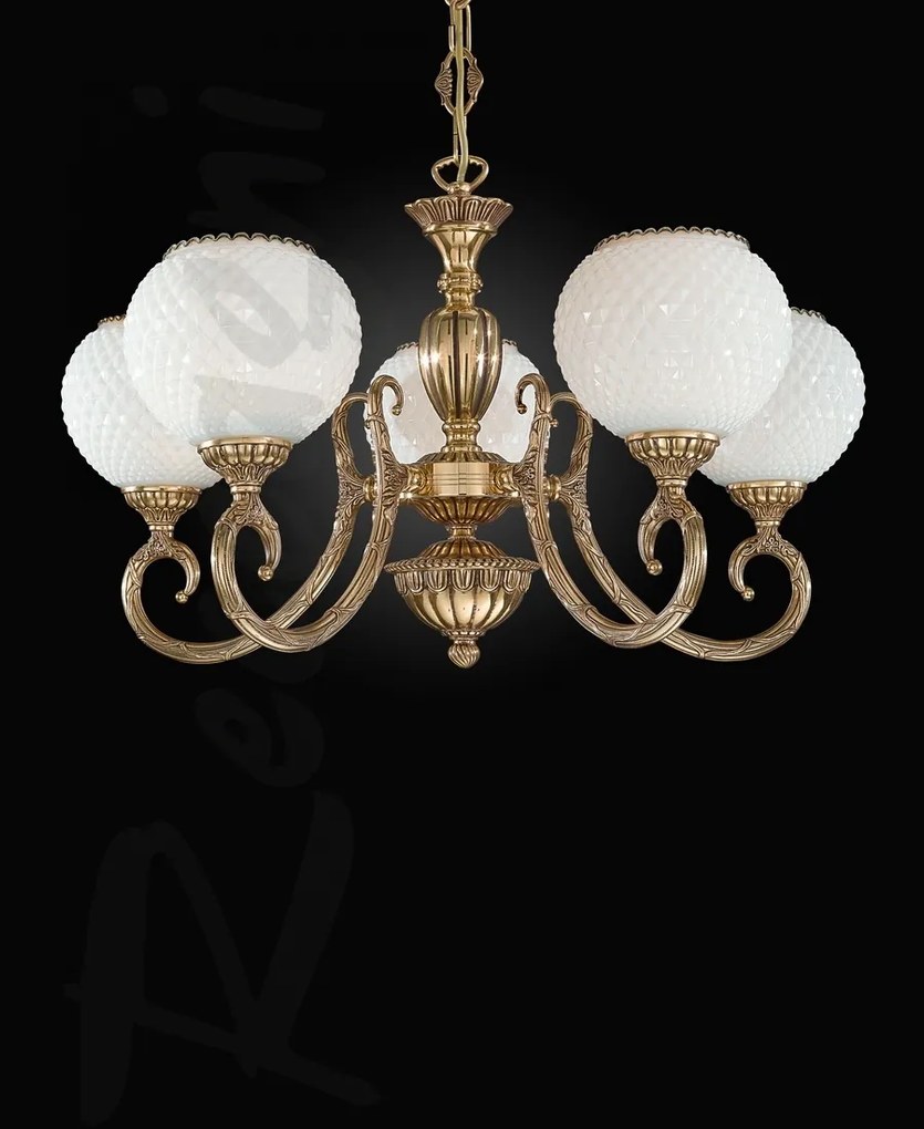 Candelabru din alama cu 5 brate design italian 8550