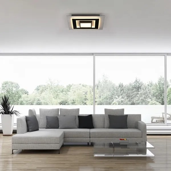 JUST LIGHT. 14439-21 - LED Plafonieră CICHIO LED/18,5W/230V + LED/9W neagră