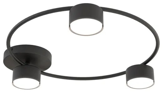 Plafonieră LUCIO 3xGX53/12W/230V negru
