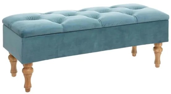 Bancheta pliabila River, Albastru Velvet, 102 x 38 x 41 cm