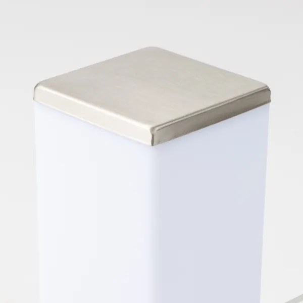 Brilagi - Lampă de exterior cu 2 prize Schuko NOVA, 1xE27/15W/230V, 40 cm, IP44, crom