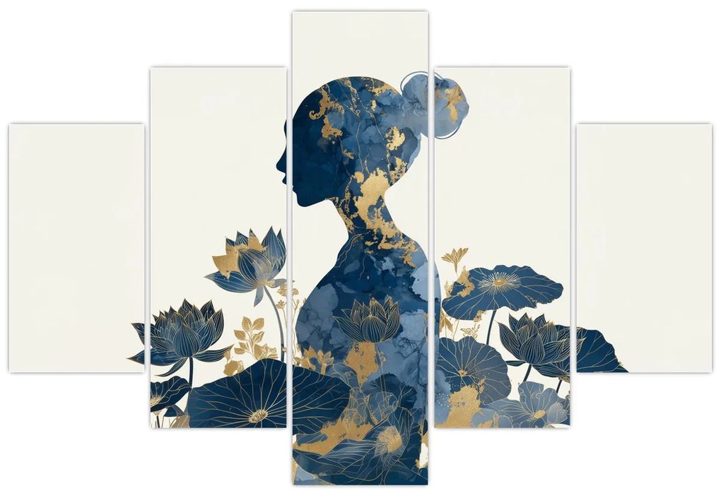 Tablou - Profil de femeie din marmură (150x105 cm)