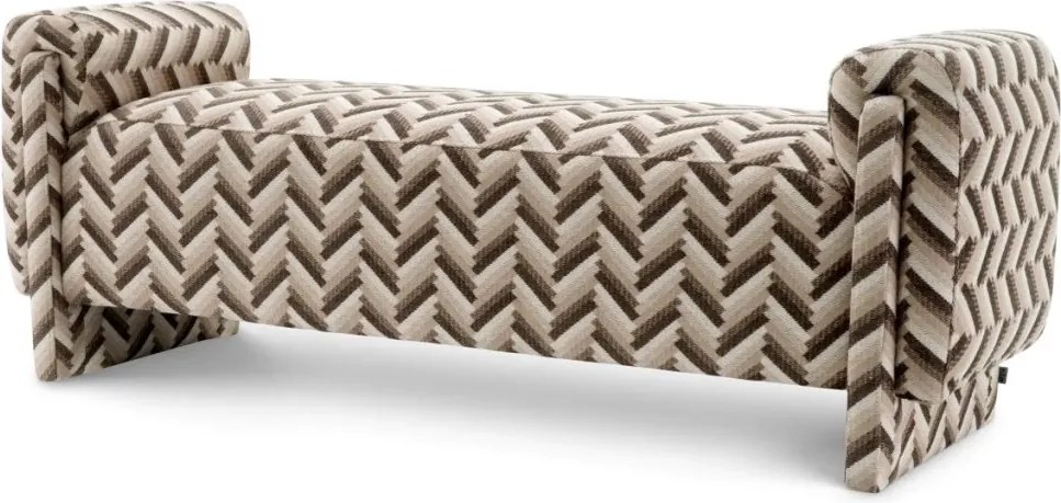 Bancheta eleganta design LUX Del Vale, Chevron brown