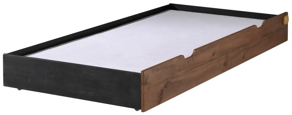Set ALEX conține un Pat copii de 90x200cm, o lamă, o lenjerie de Pat copii, o noptieră și un Dulap camera copii cu 3 uși