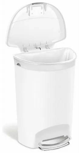 Simplehuman Coș cu pedale, 50 l, alb
