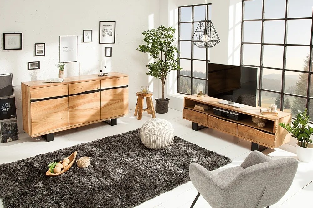 Comoda design industrial vintage Mammut 160cm, salcam