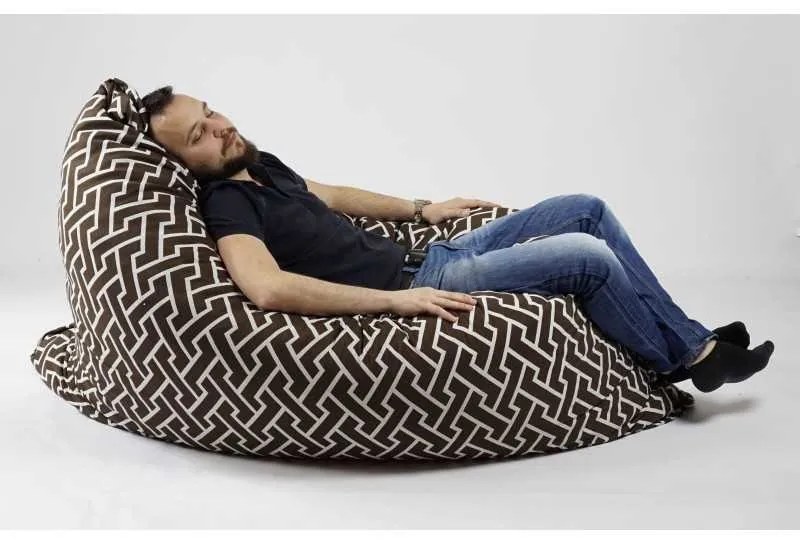 Fotoliu tip Perna Magic Pillow XXL, Material Textil - Zippity Brown