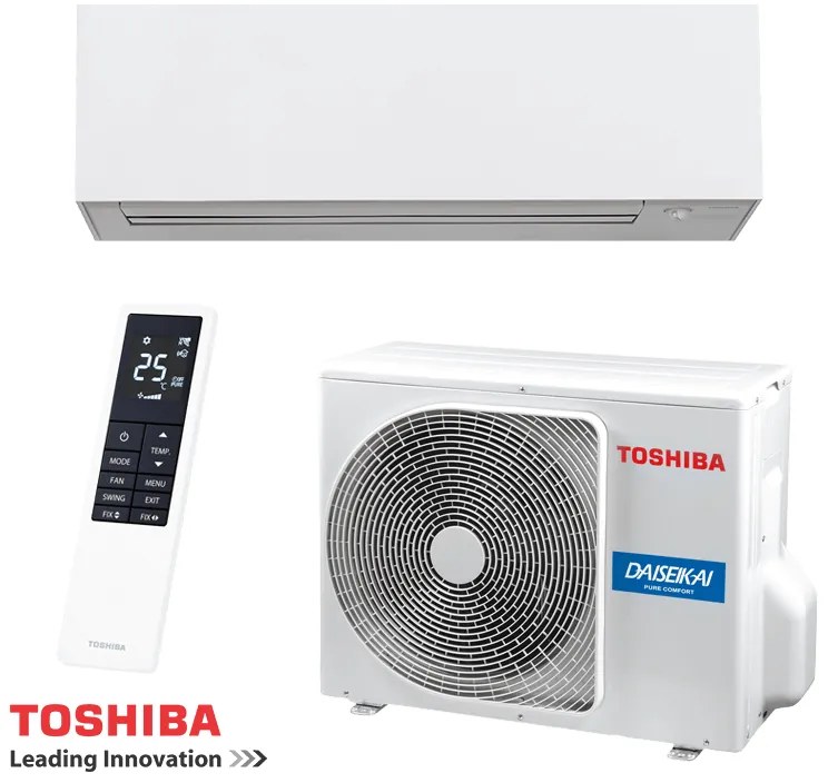 Aparat de aer conditionat Toshiba Super Daiseikai 10 WHITE RAS-B13S4KVPG-E / RAS-13S4AVPG-E, 13 000BTU, 25 m², A+++ / A+++, R-32, Alb