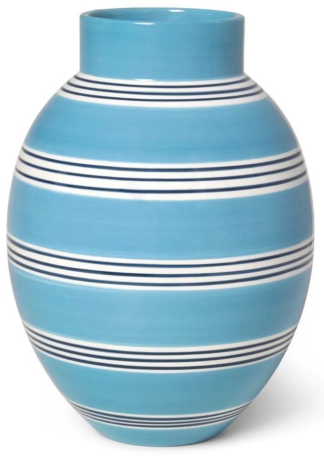 Vază din ceramică Kähler Design Nuovo, înălțime 30 cm, albastru