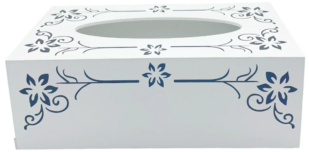 Cutie pentru servetele THEO, Alb, 25x14x9cm