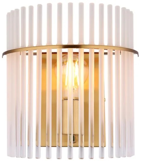 Aplică Globo 15698WM GORLEY 1xE27/60W/230V auriu