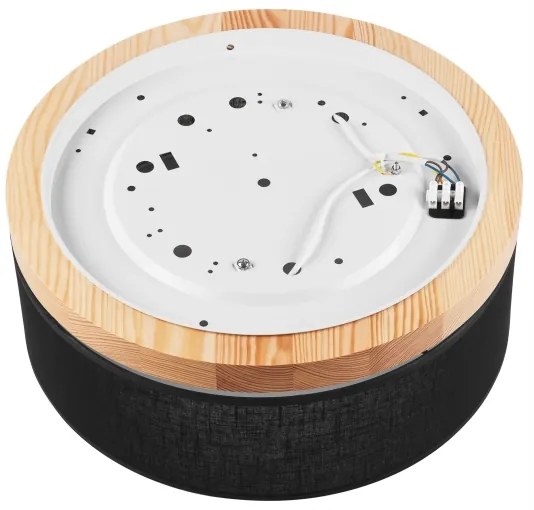 Plafonieră Brilagi BELLADONNA 2xE27/15W/230V d. 40 cm negru/pin