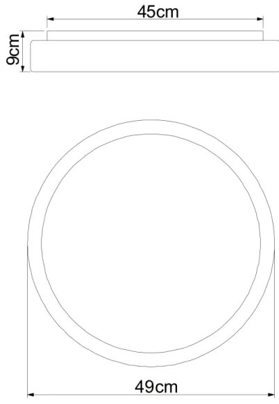 Globo 41587-24 - Plafonier LED dimabil SONNY LED/24W/230V cu DO