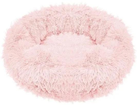 Culcus moale, pentru caine/pisica, roz murdar, 60 cm, Springos