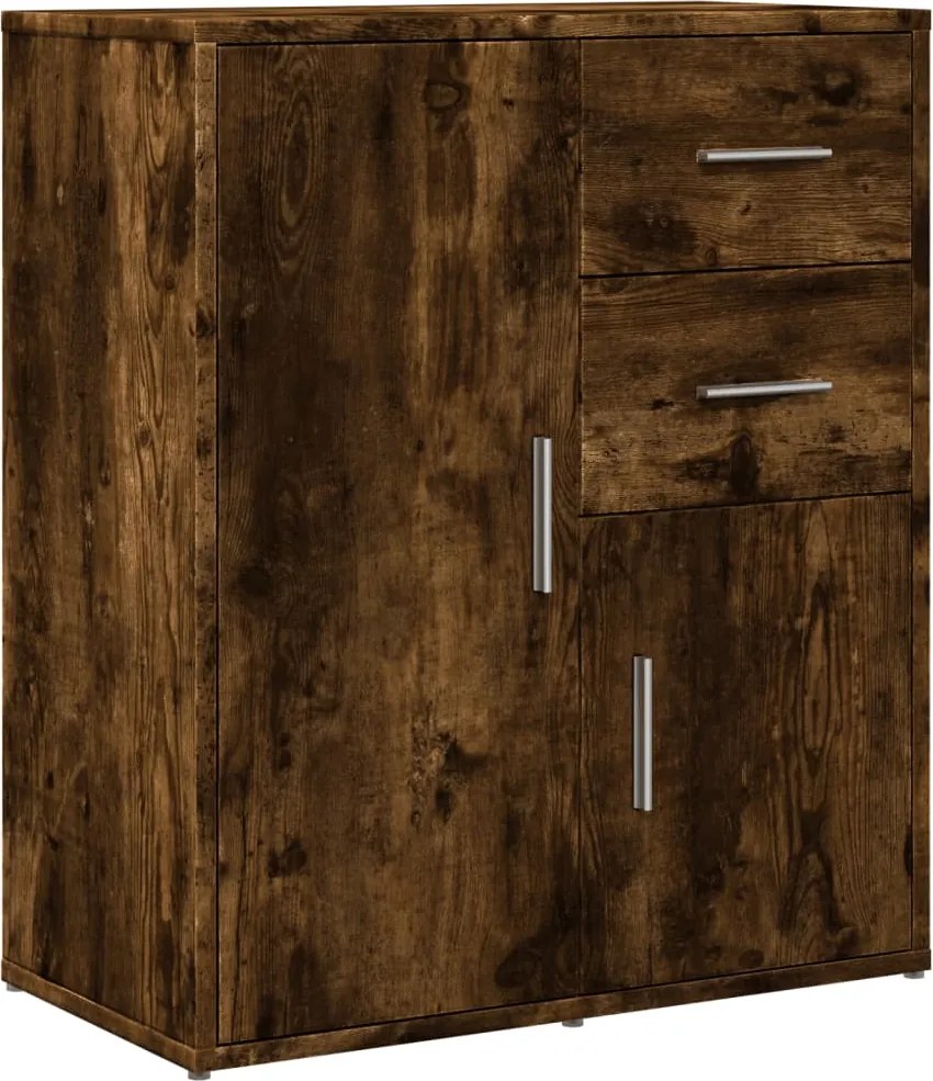 vidaXL Dulap, stejar fumuriu, 60x31x70 cm, lemn prelucrat