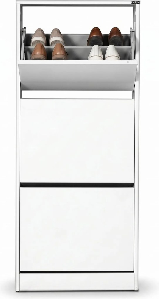 Pantofar Adore Compact Plus, 12 Perechi, 3 Compartimente, 51 x 119 x 26 cm