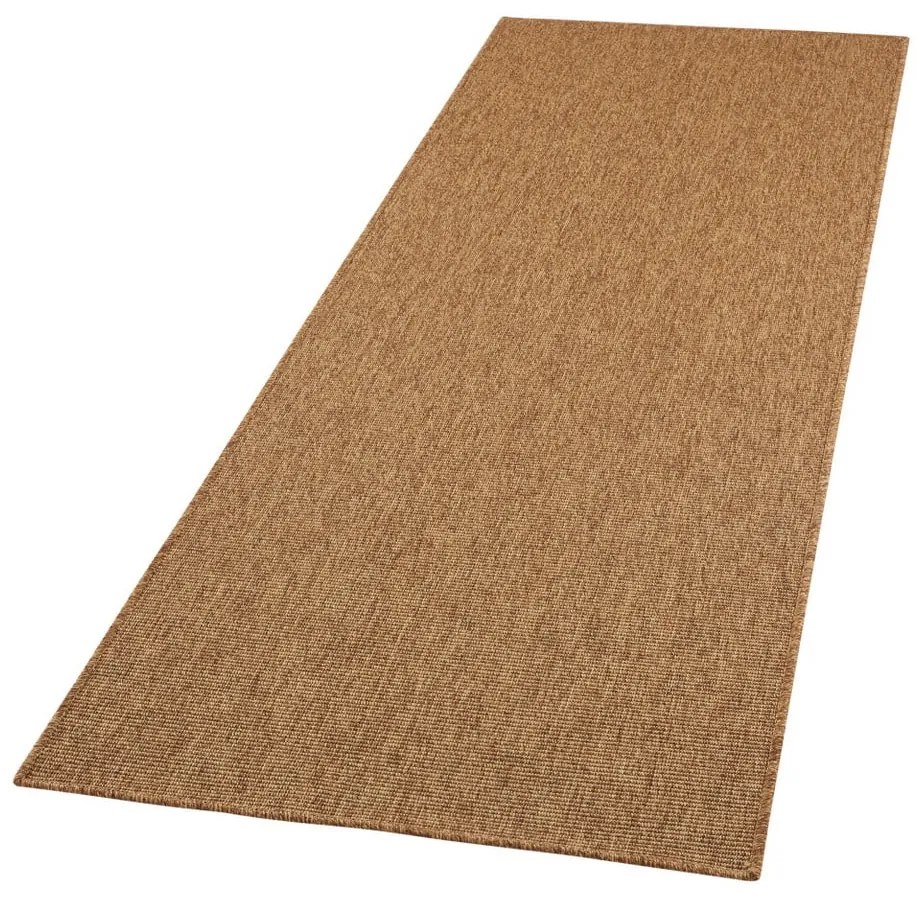 Covor tip traversă pentru interior și exterior maro 80x250 cm Nature – Hanse Home