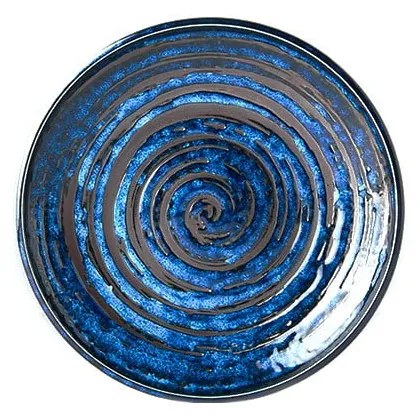 Farfurie din ceramică MIJ Copper Swirl, ø 20 cm, albastru