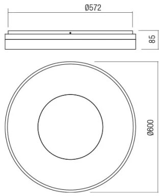 Redo 01-2004 - Plafonieră LED dimabilă MAYA LED/75W/230V Ø 60 cm finisaj auriu