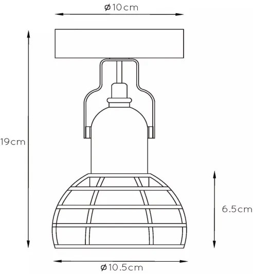 Spot Lucide 08927/01/35 POLA 1xE27/60W/230V albastru
