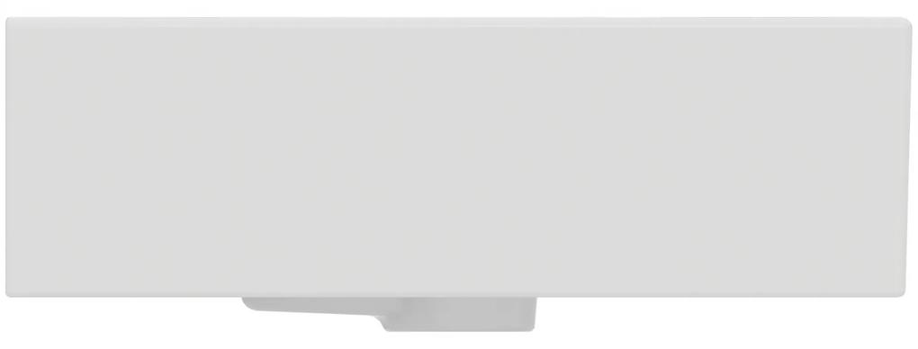 Lavoar pe blat alb 71 cm, dreptunghiular, orificiu baterie, Ideal Standard Strada 710x420 mm