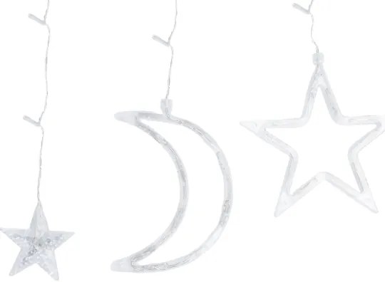 Aigostar - Ghirlandă LED de exterior pentru Crăciun, 120 LED, 6 W, 230 V, 8 moduri, 3 x 0,6 m, IP44, alb cald DO
