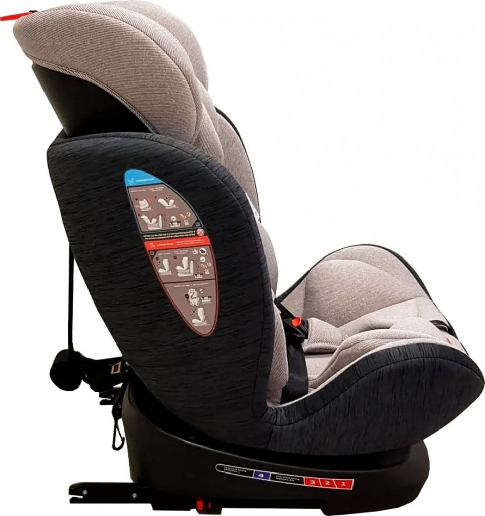 Scaun Auto cu Isofix Baby Care™ Motion Seat, Rotire 360°, 0-36 kg, Tetiera reglabila, Transformabil in scoica auto, Omologare R-129 i-Size, Centura
