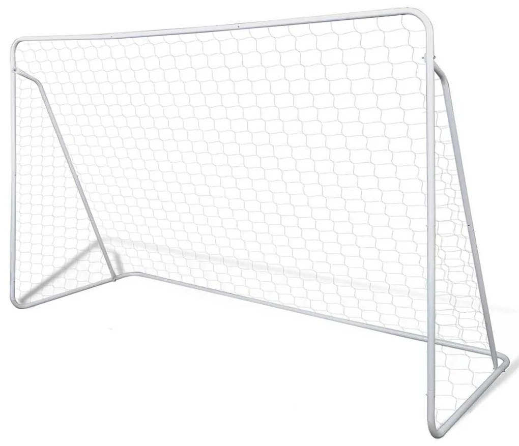 vidaXL Set poartă de fotbal, 240x90x150 cm, plasă și oțel calitativ