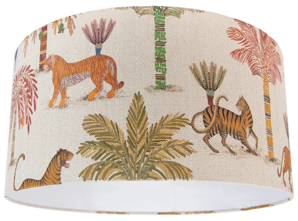 Abajur din material textil multicolor cu imprimeu animal 50/50/25