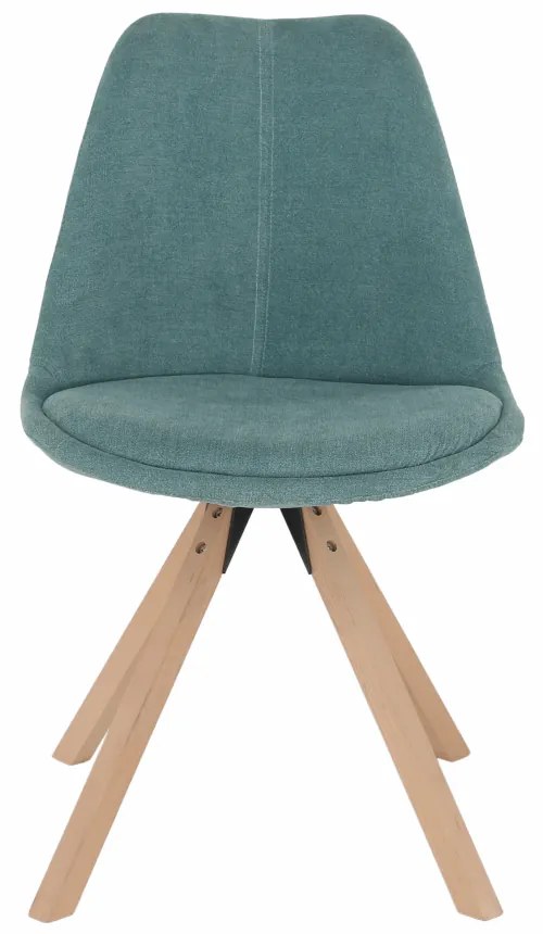 Scaun, material textil verde mentol/lemn fag, SABRA
