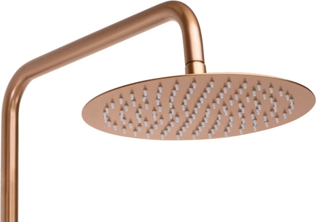 Coloana de dus cu termostat REA Lungo Copper Brush