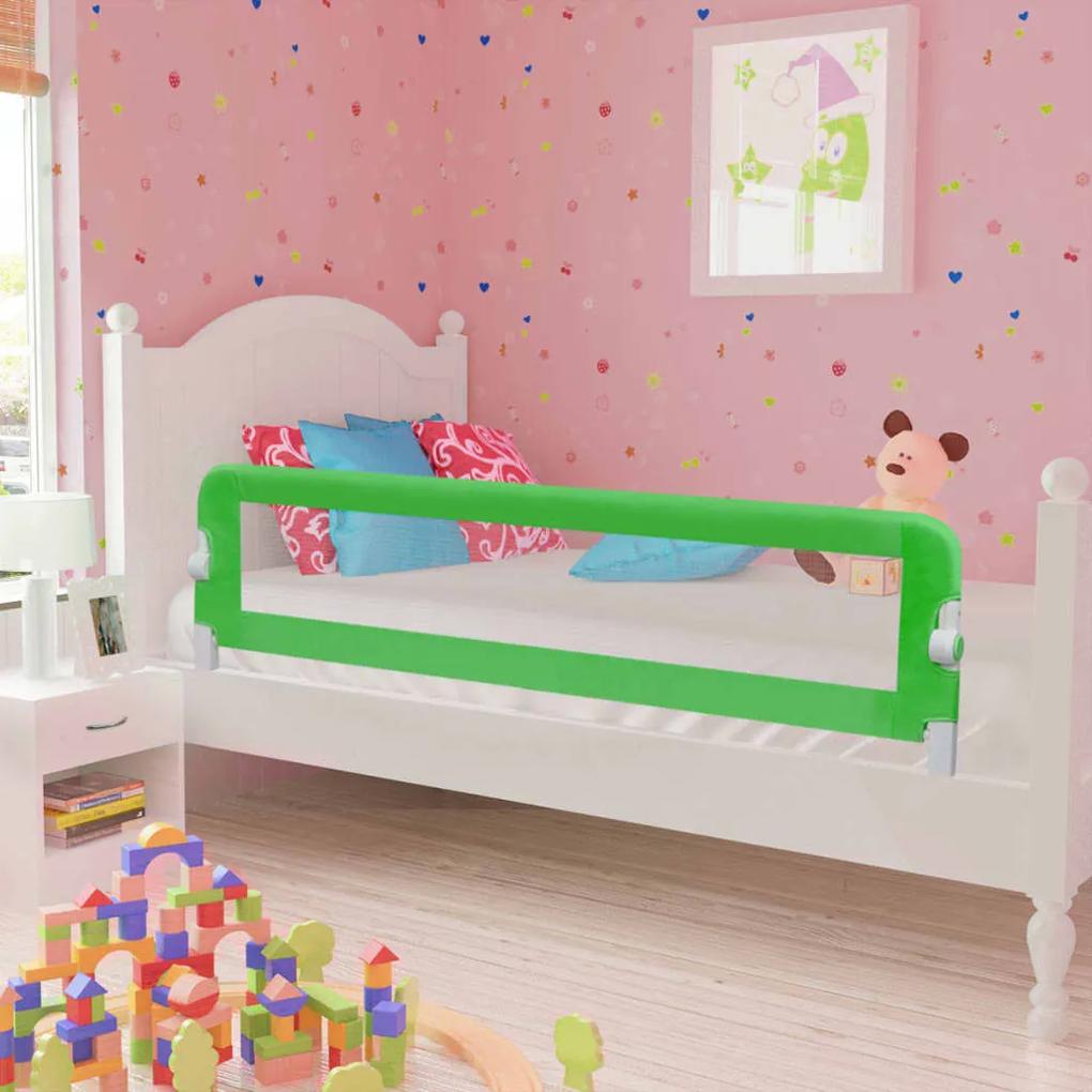 Balustrada de protectie pat copii, 2 buc., verde, 150x42 cm 2, Verde, 150 x 42 cm