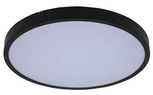 Plafonieră LED RGB dimabilă pentru baie Rabalux 71441 ALENZO 36W/230V IP44 Wi-Fi negru + telecomandă